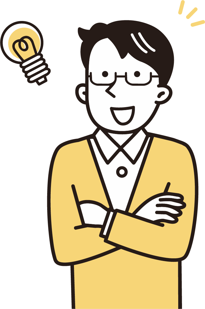 なるほど！という表情の男性